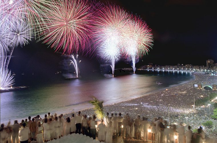 Año nuevo en la playa Copacabana