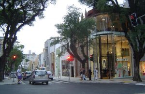 Tiendas en la avenida Rua Oscar Freire, Sau Paulo