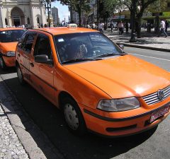 Taxi en Curitiba, Brasil