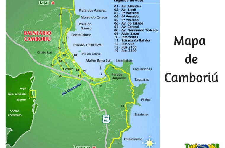 Mapa de Camboriú