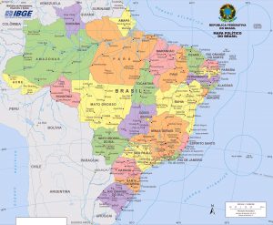 Mapa político de Brasil