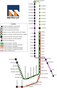 Ruta del Metro de Brasilia